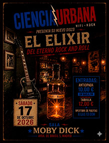 CIENCIA URBANA
en Sesión Vermut
SÁBADO 17 de OCTUBRE. 13h.