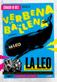 Verbena en la Ballena
LA LEO
SÁBADO 10 de OCTUBRE. 20h.