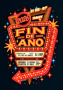 FIESTA DE FIN DE AÑO
DJ LOOP DJ Set 
JUEVES 31 de DICIEMBRE.
Apertura de puertas: 01:00 A.M.