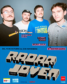RADAR JOVEN presenta
COMIC SANS
VIERNES 30 de OCTUBRE. 21h.
